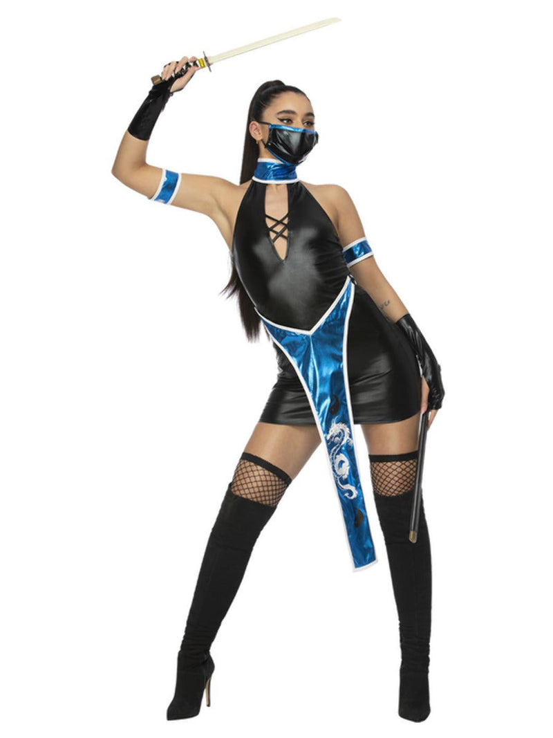 Ladies Blue Ninja Costume_2