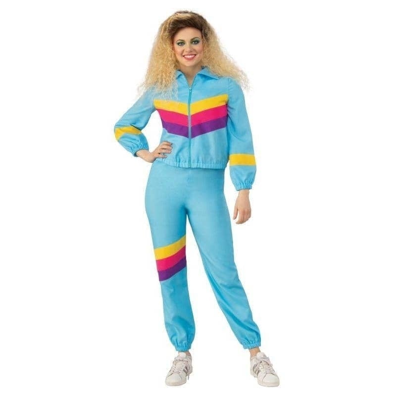 Ladies Blue Shell Suit Costume 1980s Chav_1