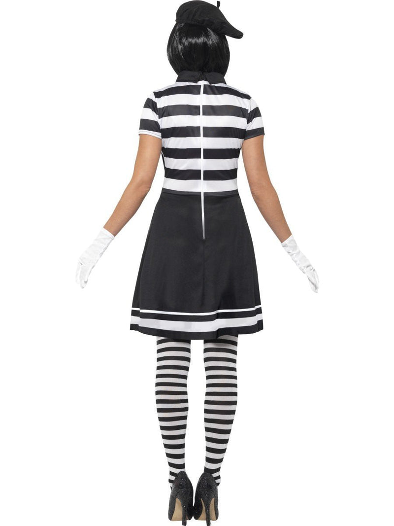 Lady Mime Artist Costume Adult Black_3