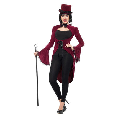 Lady Vampire Jacket Burgundy Adult_1