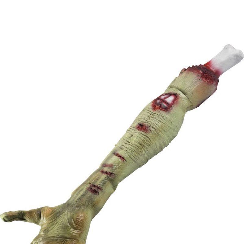 Latex Zombie Rotting Flesh Arm Prop Adult Green_1