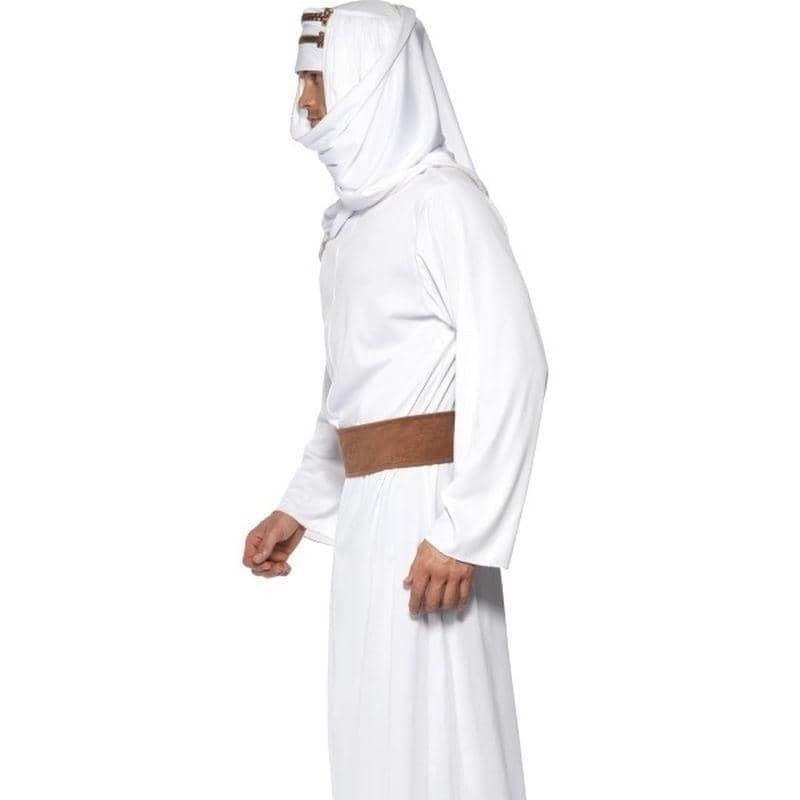 Lawrence of Arabia Costume Adult White Gown Headpiece Belt_3