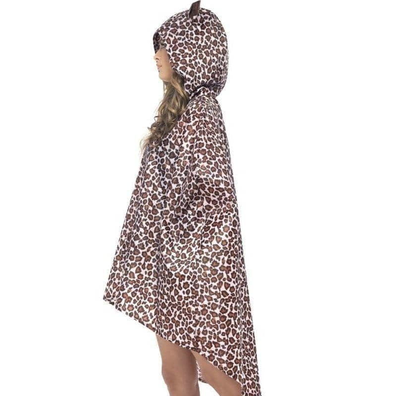 Leopard Party Poncho Adult_4