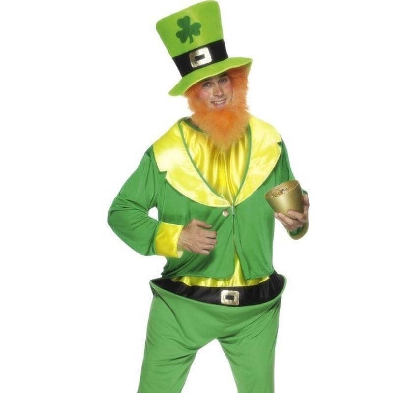 Leprechaun Costume Adult White Red_1