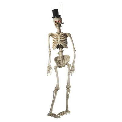 Light Up Latex Hanging Skeleton Groom Decoration Adult Natural_1