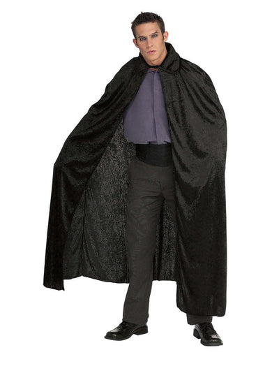 Long Crushed Velvet Cape Costume Unisex_1