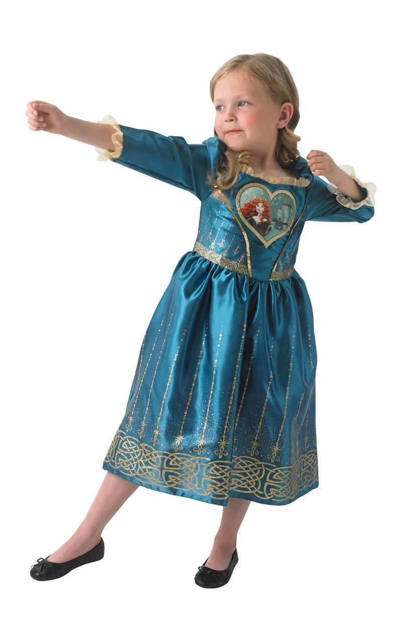 Loveheart Merida Girls Princess Dress_1