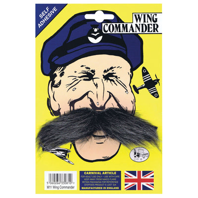 Mens Wing Commander Tash Moustaches and Beards Male Halloween Costume_1 M11