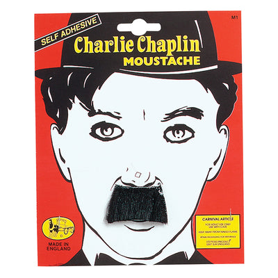 Mens Chaplin Tash Moustaches and Beards Male Halloween Costume_1 M1