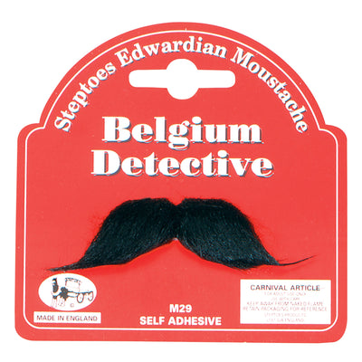 Mens Belgium Detective Moustache Moustaches and Beards Male Halloween Costume_1 M29