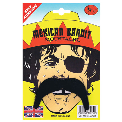 Mens Mexican Bandit Tash Moustaches and Beards Male Halloween Costume_1 M5