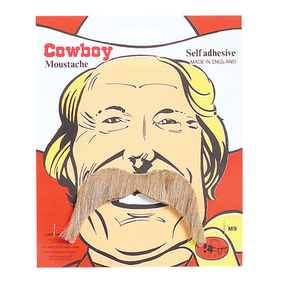Mens Cowboy Tash Blonde Moustaches and Beards Male Halloween Costume_1 M9A