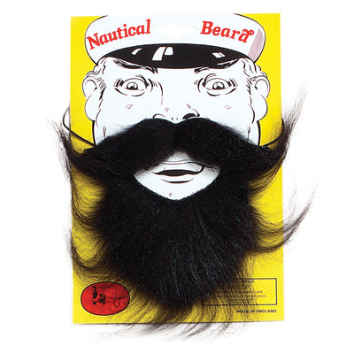 Mens Nautical Beard Black Moustaches and Beards Male Halloween Costume_1 MB004