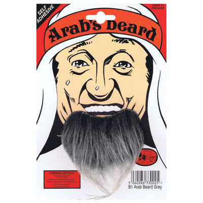 Mens Goatee Arab Beard Grey Moustaches and Beards Male Halloween Costume_1 MB040