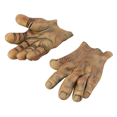 Mens Hands Giant Brown Vinyl Miscellaneous Disguises Male Halloween Costume_1 MD086