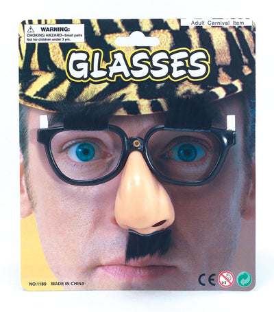Glasses Nose Eyebrows Tash Miscellaneous Disguises 1 MD129 MAD Fancy Dress