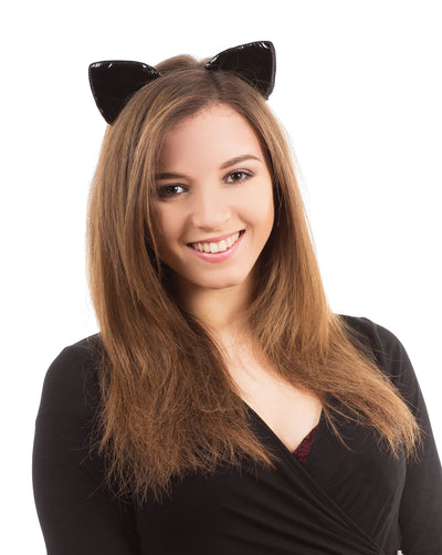 Womens Cat Ears On Band Shiny Miscellaneous Disguises Female Halloween Costume_1 MD228