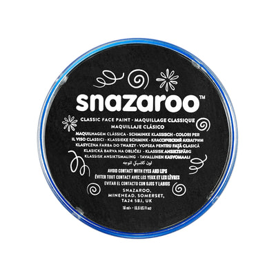 Snazaroo Black 18 Ml Tubs Make Up Unisex 18ml X 5 Pack_1 MU063