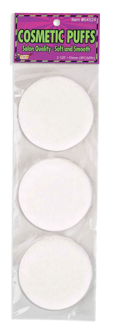 Cosmetic Puffs 3 In Pkt White Make Up Unisex_1 MU077