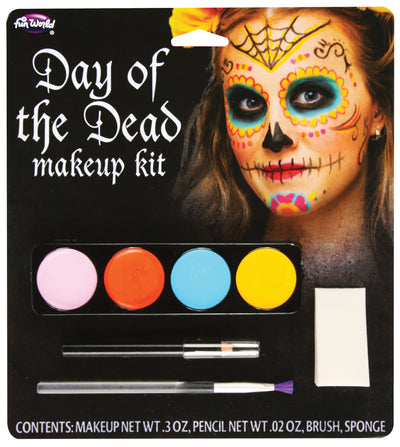 Womens Day Of The Dead Make Up Kit Female Halloween Costume_1 MU132