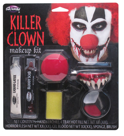 Killer Clown Make Up Kit Unisex_1 MU157