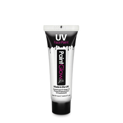 UV Neon Face + Body Paint White 10ml Make Up Unisex_1 MU255