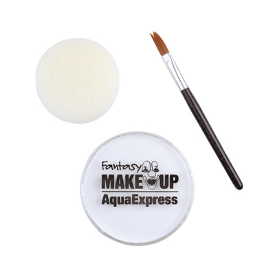 Aqua Makeup White 15 With Sponge + Brush Make Up Unisex_1 MU290