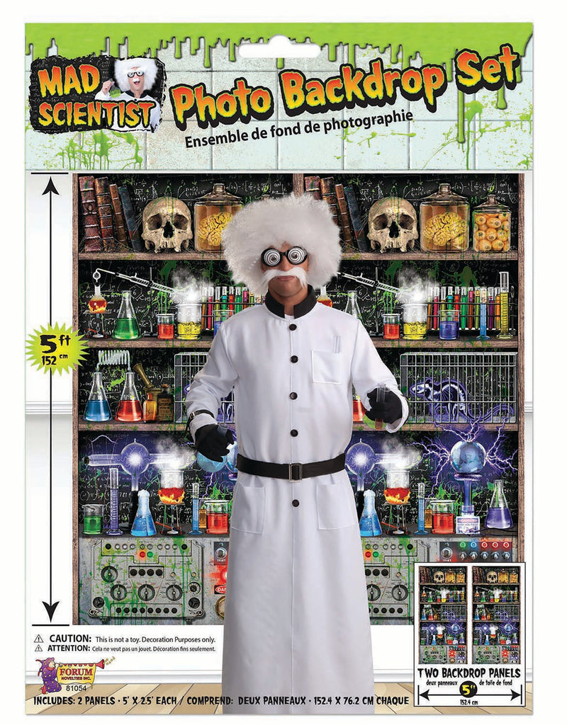 Mad Scientist Lab Back Drop Party Decoration_1