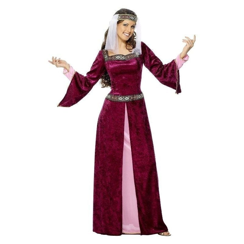 Maid Marion Costume Adult Burgundy_2