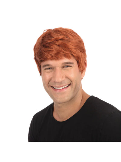 Male Wig Short Ginger Hair_1