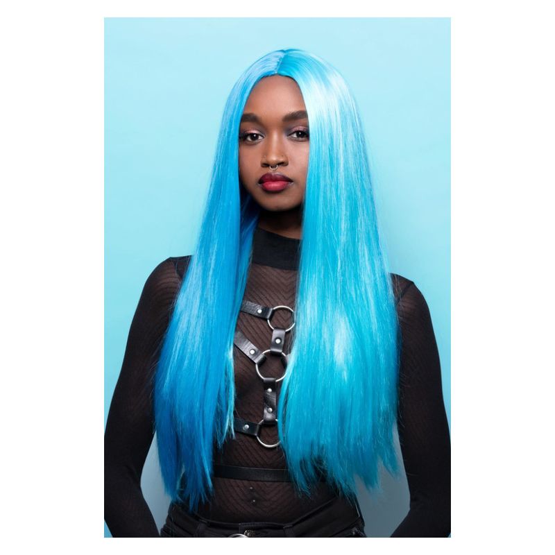 Manic Panic® Atomic Split Ultra Vamp Wig Adult Blue Green_1