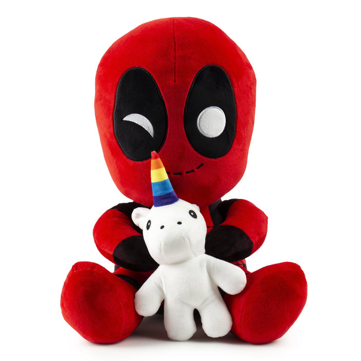 Marvel Deadpool Riding A Unicorn Hugme Vibrating 16 Inch Plush_3