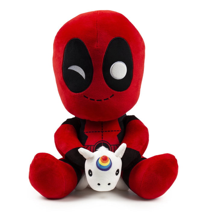 Marvel Deadpool Riding A Unicorn Hugme Vibrating 16 Inch Plush_1