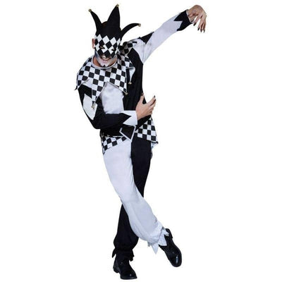 Masked Dark Jester Costume Adult_1