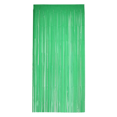 Matt Fringe Curtain Backdrop Green Adult_1