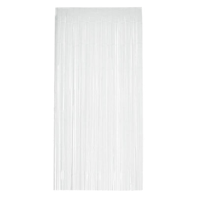 Matt Fringe Curtain Backdrop White Adult_1