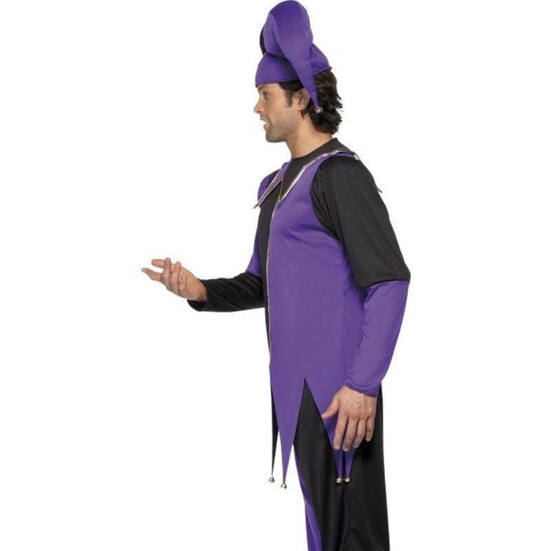 Medieval Jester Costume Adult Purple Black_2