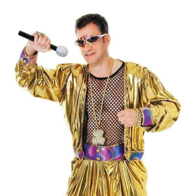 Mens 80s Video Super Star Adult Costume Male Halloween_1