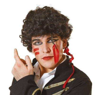 Mens Adam Ant Wig Wigs Male Halloween Costume_1