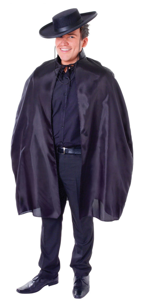 Mens Bandit Cape With Collar Adult Costume Male Halloween Mens Bandit Cape With Collar Adult Costume Male Halloween