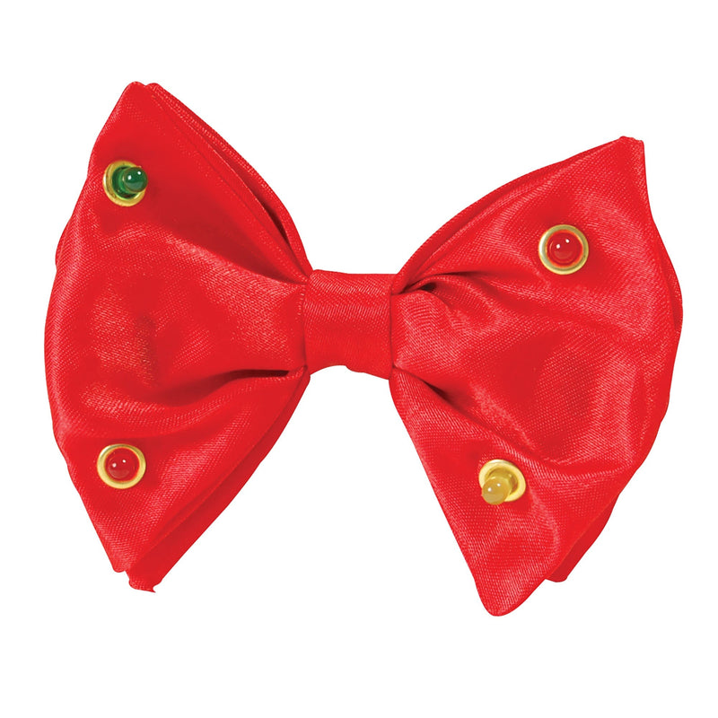 Mens Bow Tie Red Flashing General Jokes Male Halloween Costume_1