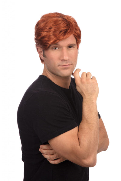 Mens Ginger Side Parting Wig_1