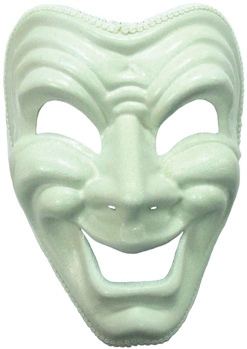 Mens Happy Mask White Eye Masks Male Halloween Costume_1