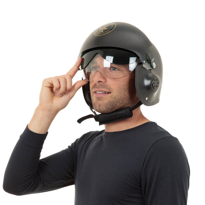 Mens Jet Pilot Helmet Hats Male Halloween Costume_1