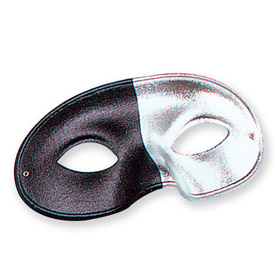 Mens Silver Black 2 Tone As Em549 Eye Masks Male Halloween Costume_1