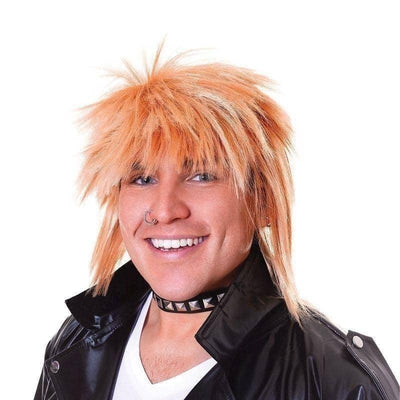 Mens Spikey Wig Male Blonde Wigs Halloween Costume_1