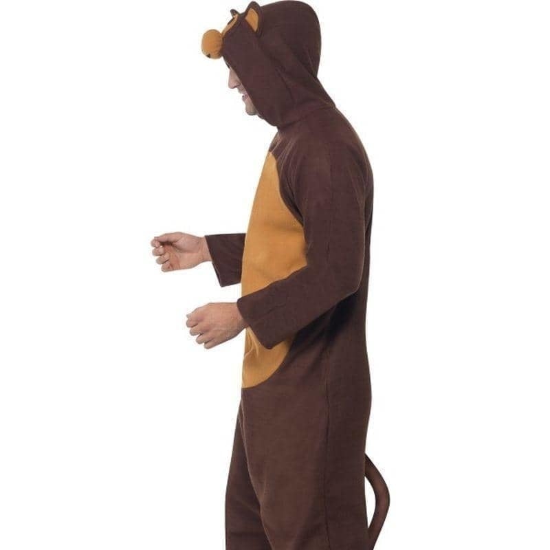 Monkey Costume Brown Adult Onesie_3