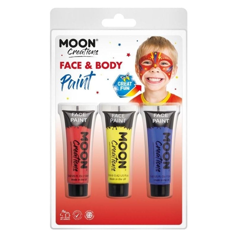 Moon Creations Face & Body Paint Superhero Set Costume Make Up_1