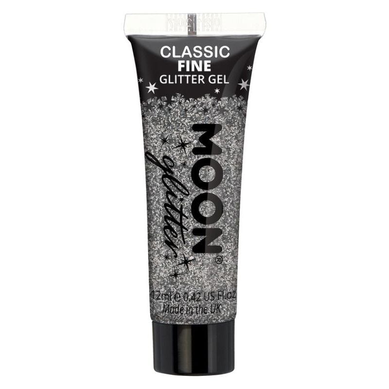 Size Chart Moon Glitter Classic Fine Gel Single, 12ml Costume Make Up