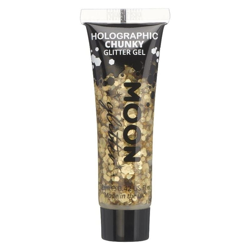 Moon Glitter Holographic Chunky Gel Single, 12ml Costume Make Up_3